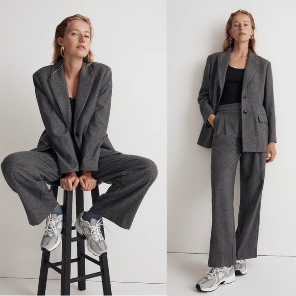 Madewell Marled Bedford Oversized Blazer - Picture 1 of 12